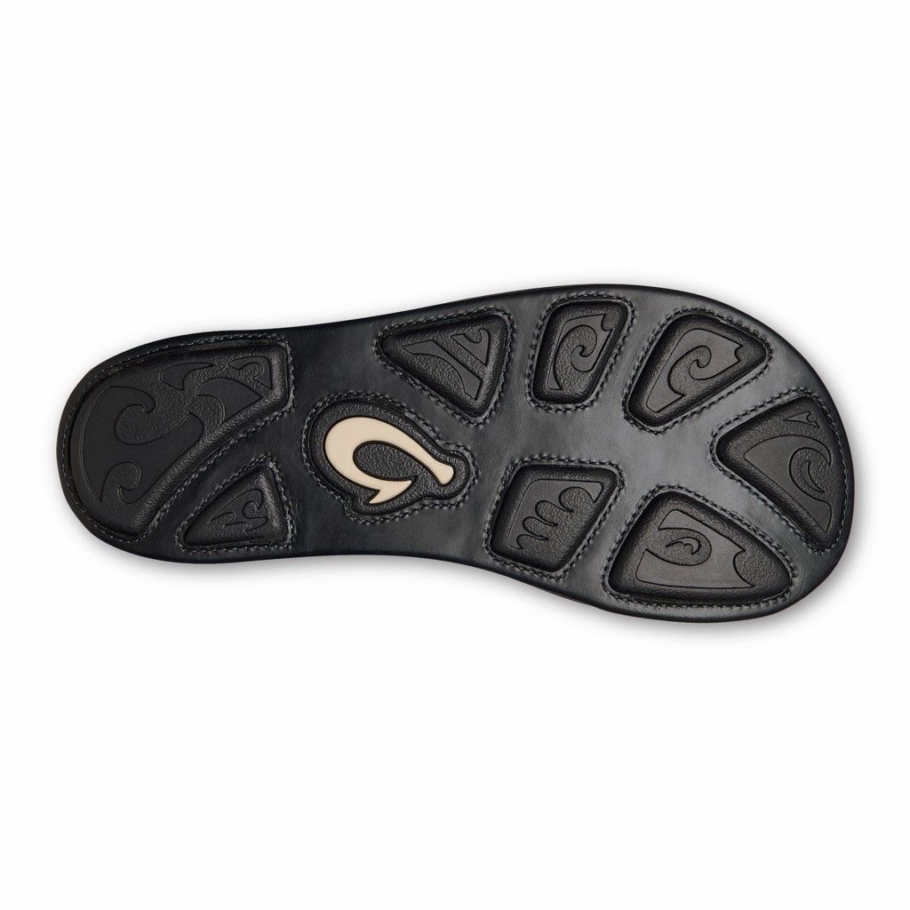 Sandalias Olukai Hiapo - Chanclas Hombre Negros 20529-476